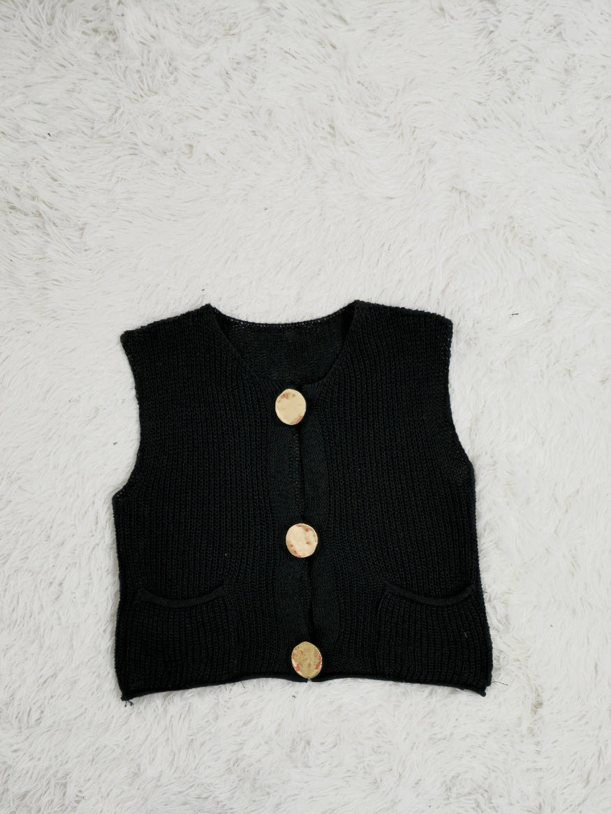 Cardigan smanicato