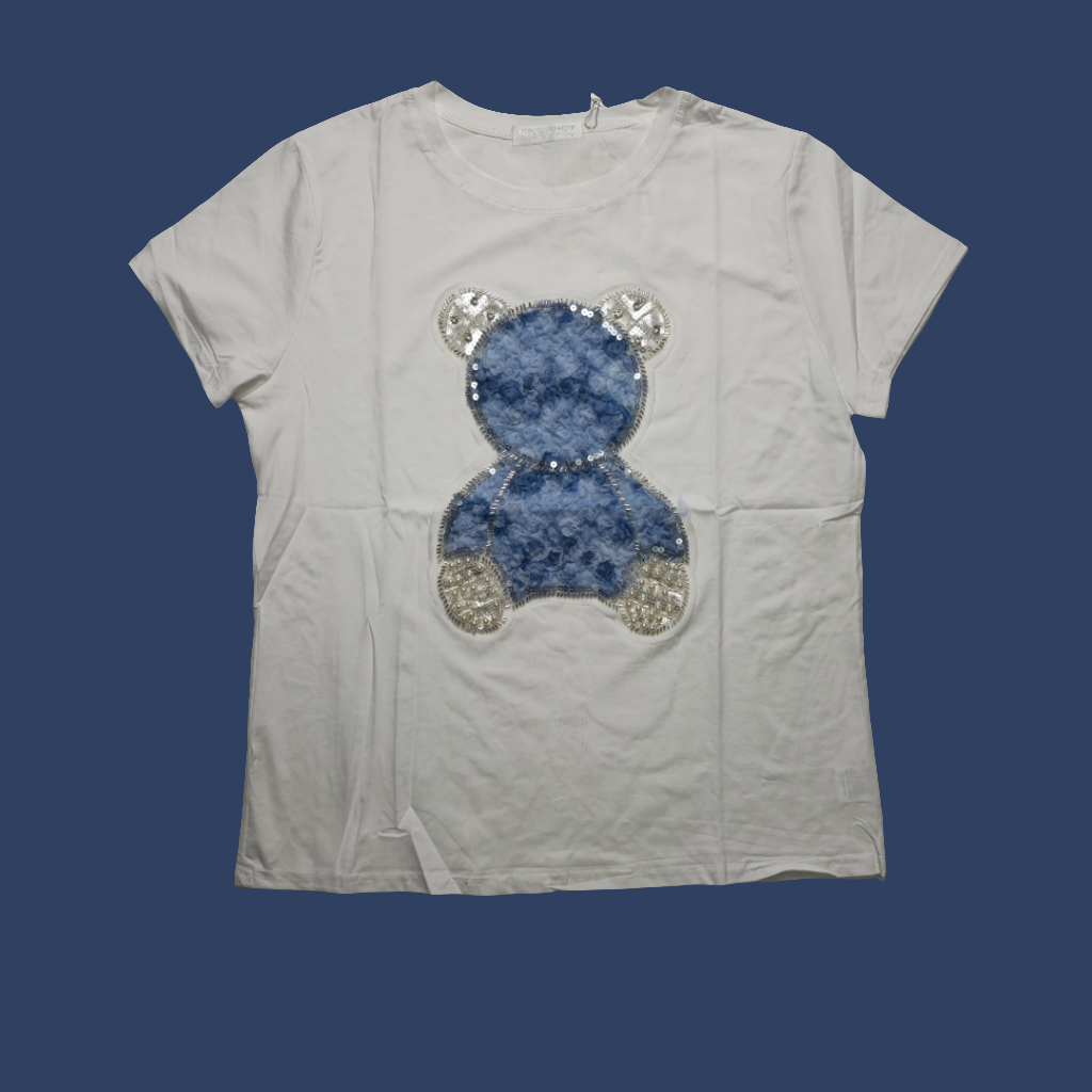 Maglia orsetto ricamato