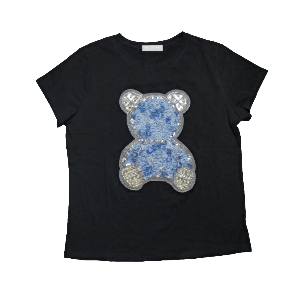 Maglia orsetto ricamato