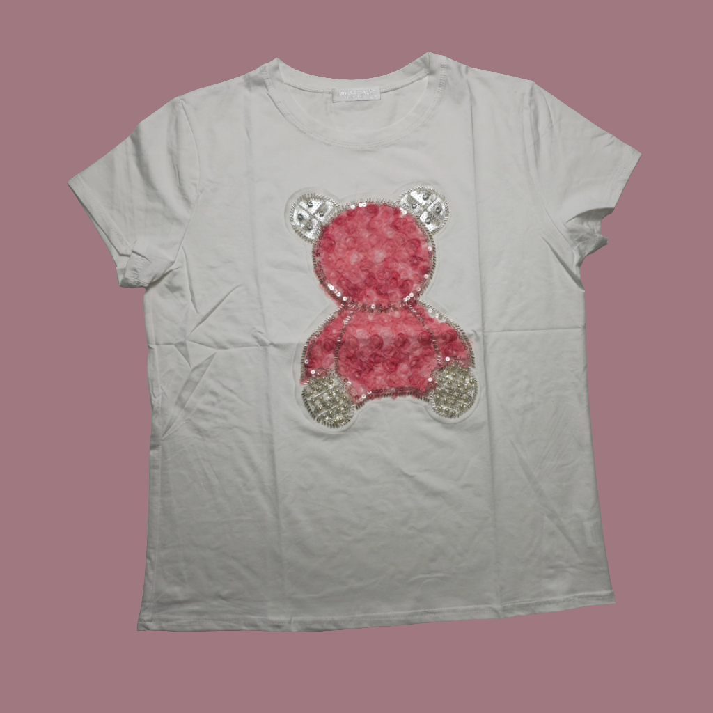 Maglia orsetto ricamato