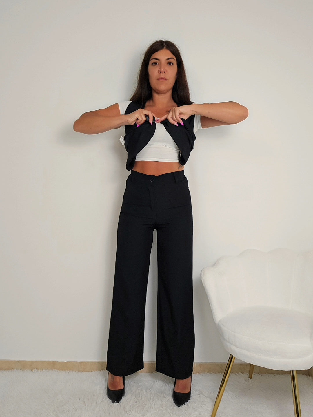 coordinato gilet e pantalone