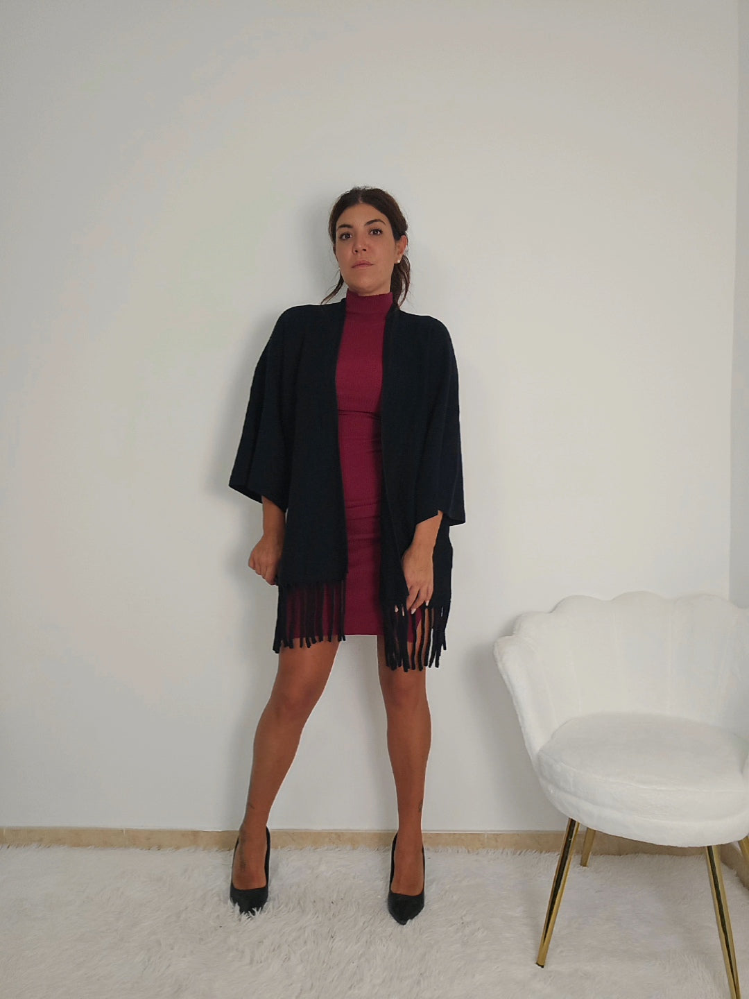 Cardigan frange
