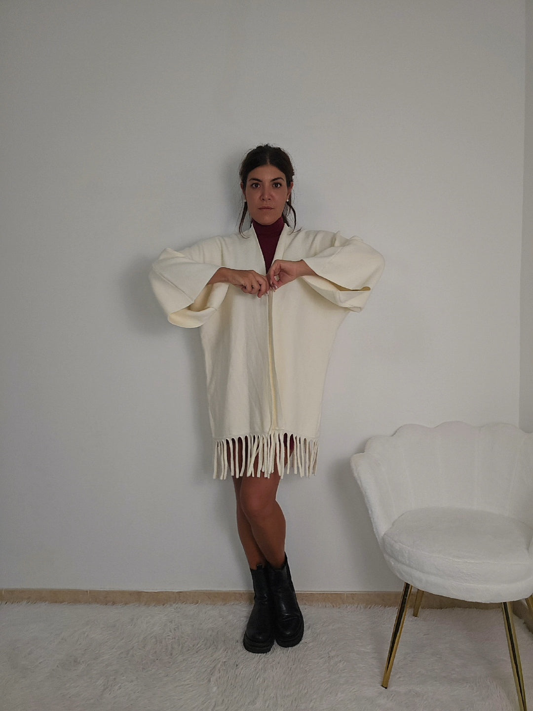 Cardigan frange