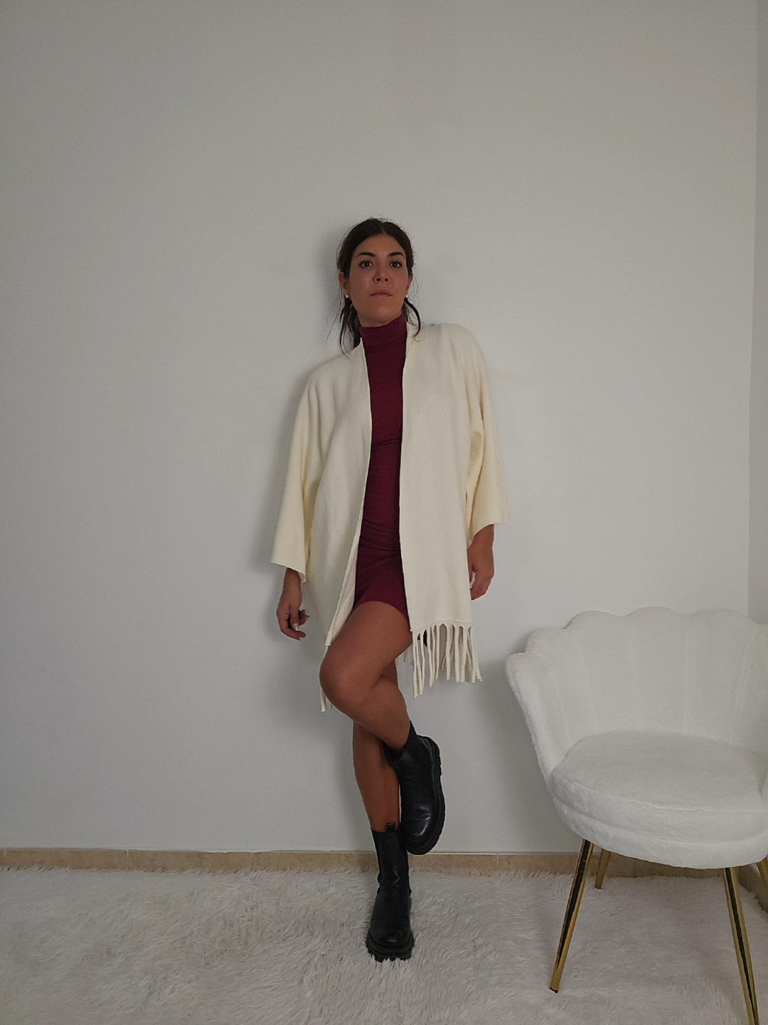 Cardigan frange