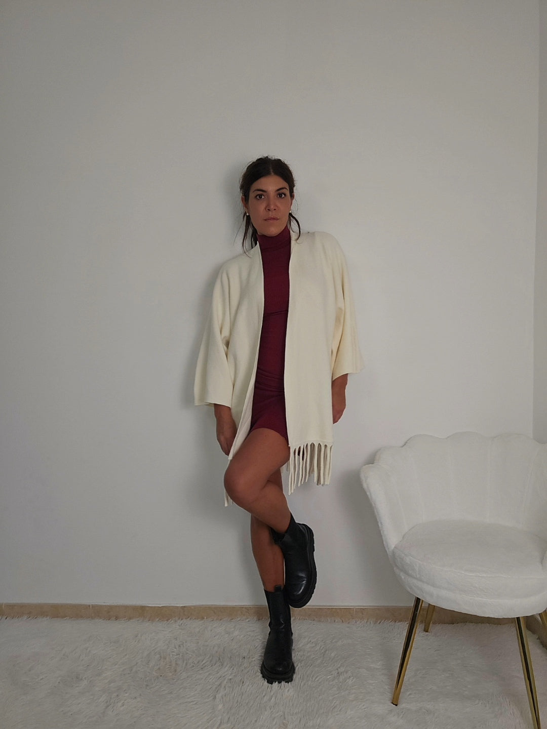 Cardigan frange