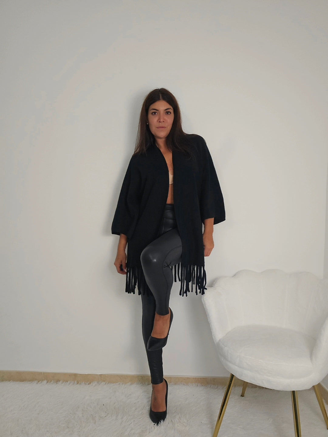 leggins in pelle