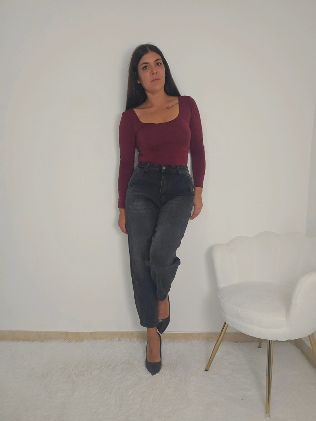 Jeans mom fit