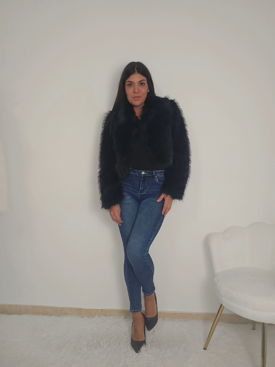 Pelliccia nera wow