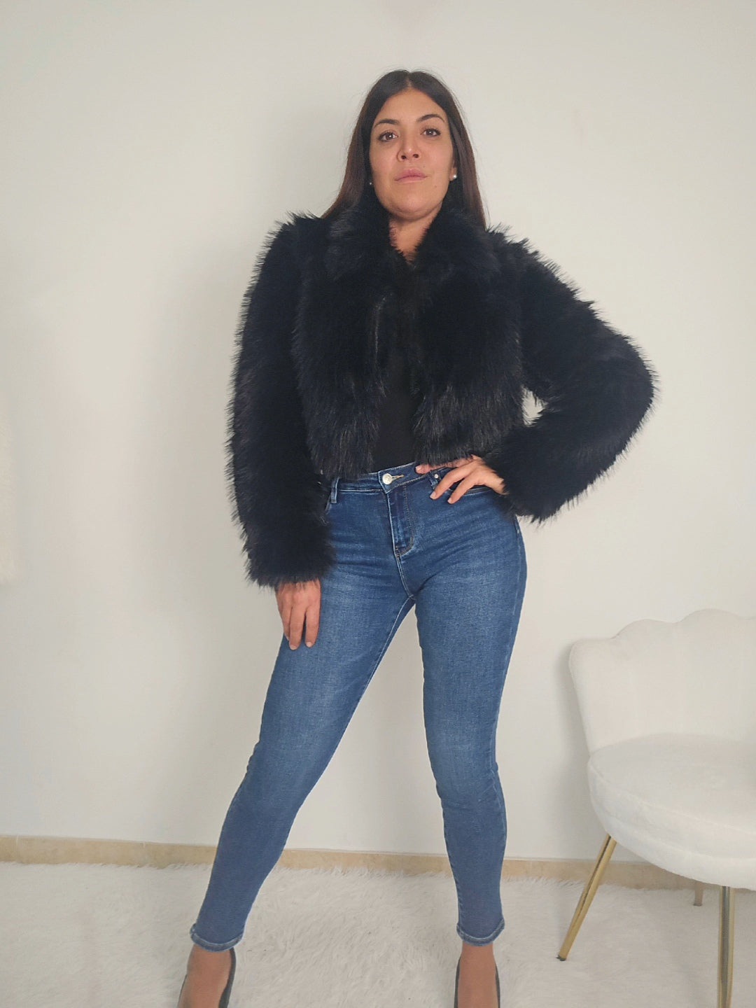 Pelliccia nera wow