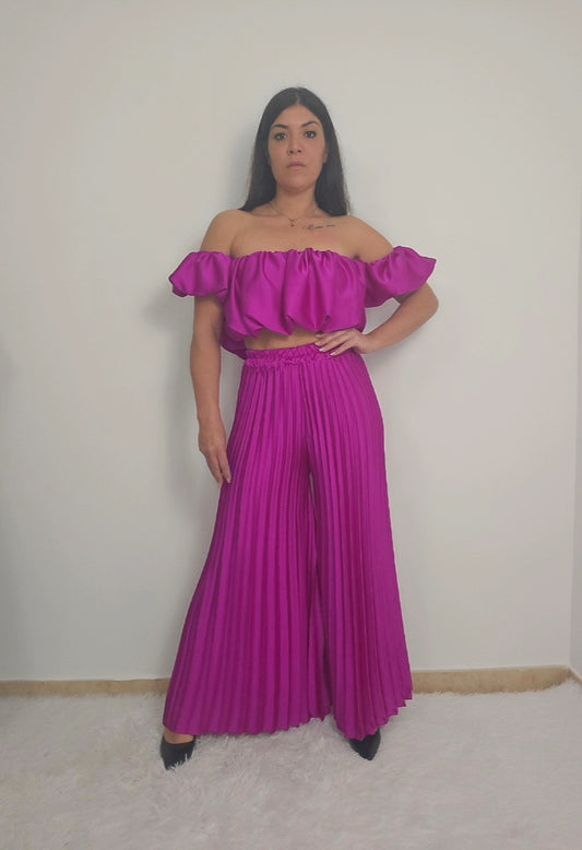 coordinato plissettato