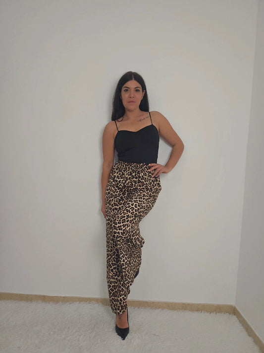 pantalone leopardato