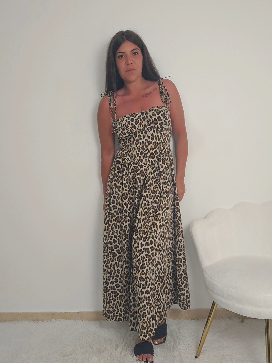 vestitino midi maculato