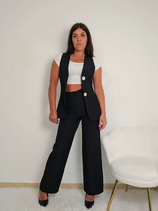 coordinato gilet e pantalone