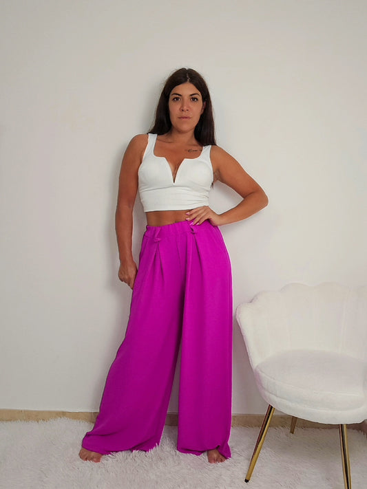 pantalone magenta