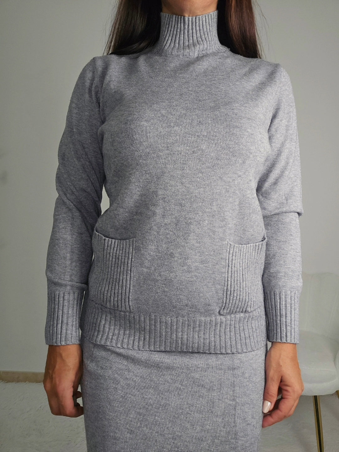 coordinato lana gonna e maglione