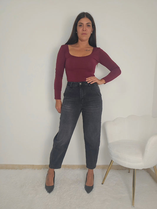 Jeans mom fit