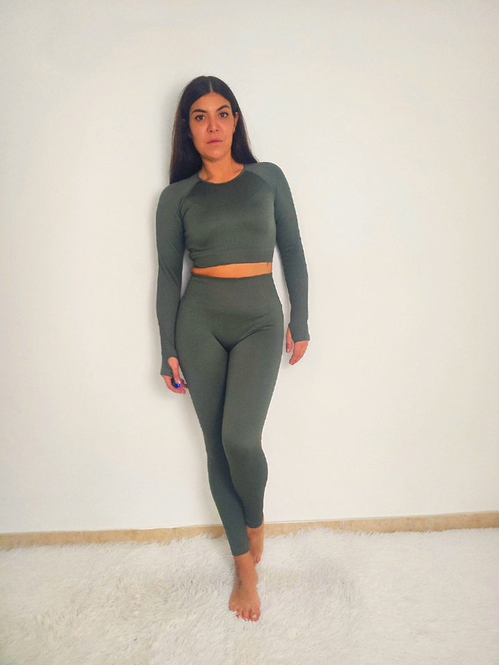 coordinato palestra a costine