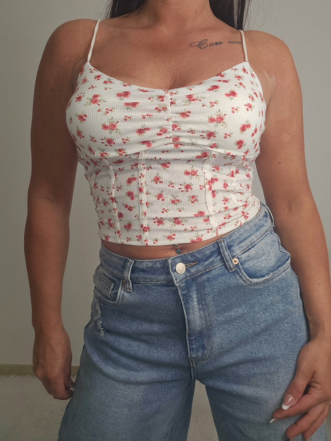 maglia costine flower