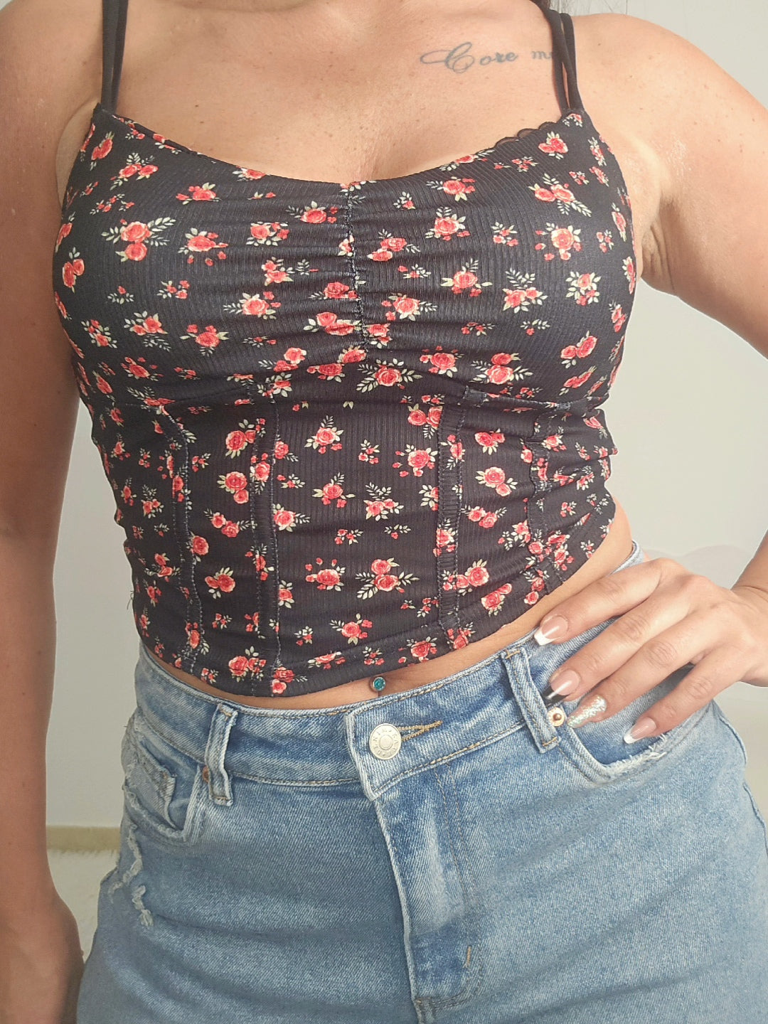 maglia costine flower