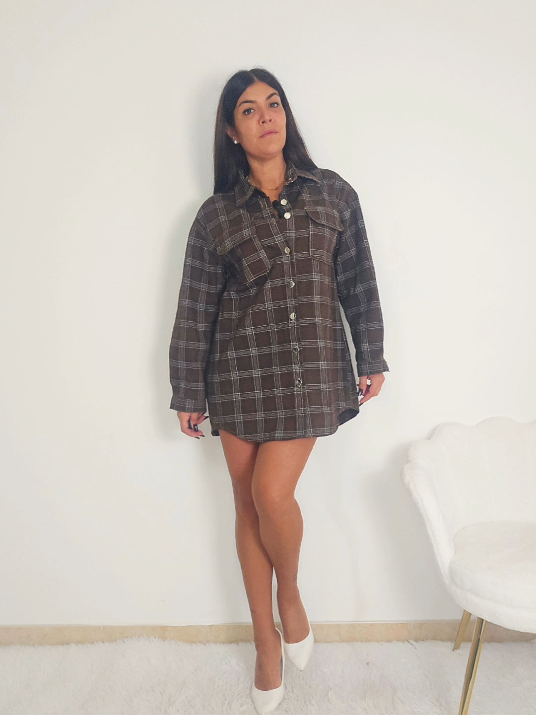 maxi camicia doppio effetto