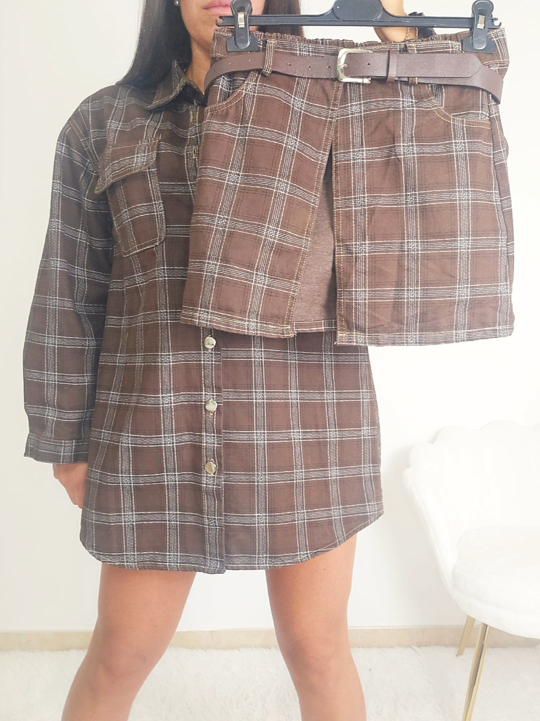maxi camicia doppio effetto