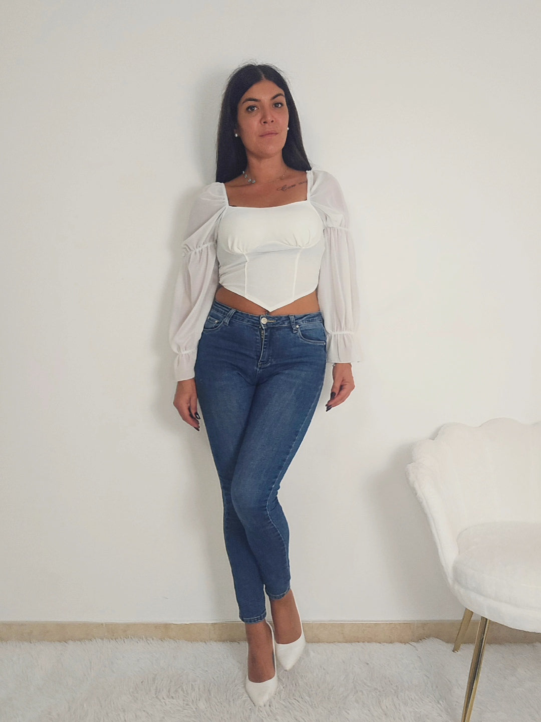 top crop corsetto