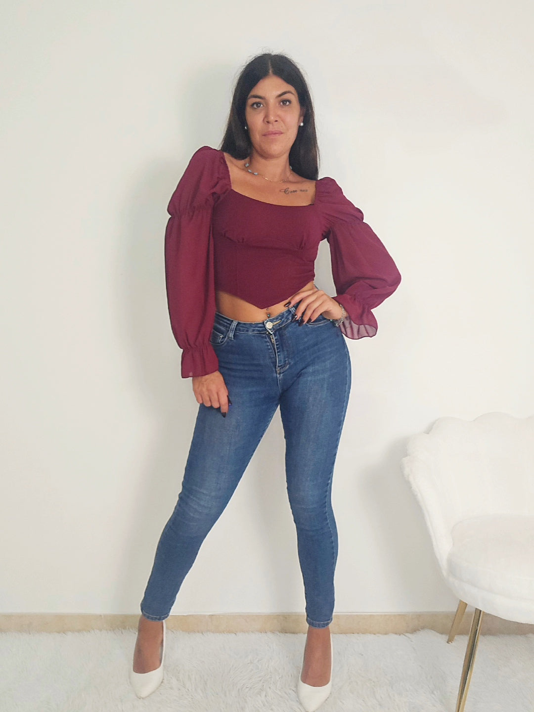 top crop corsetto