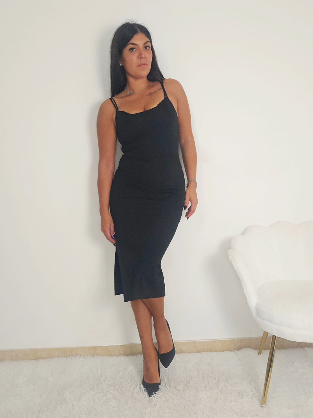 abito midi aderente