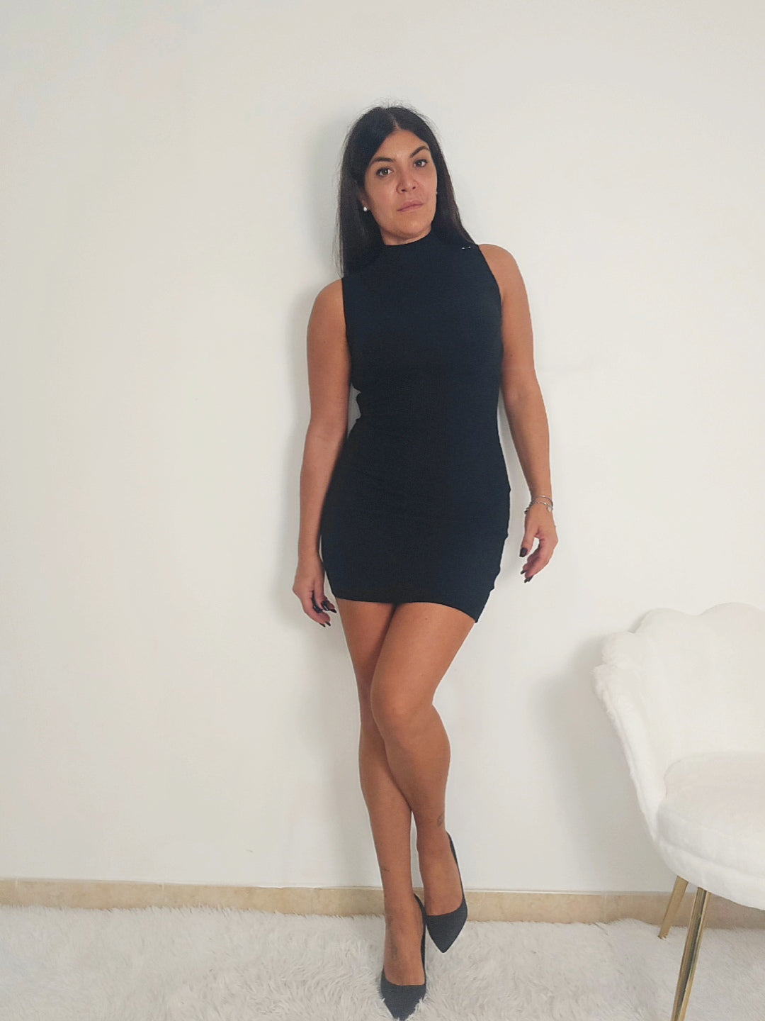 abito mini a costine