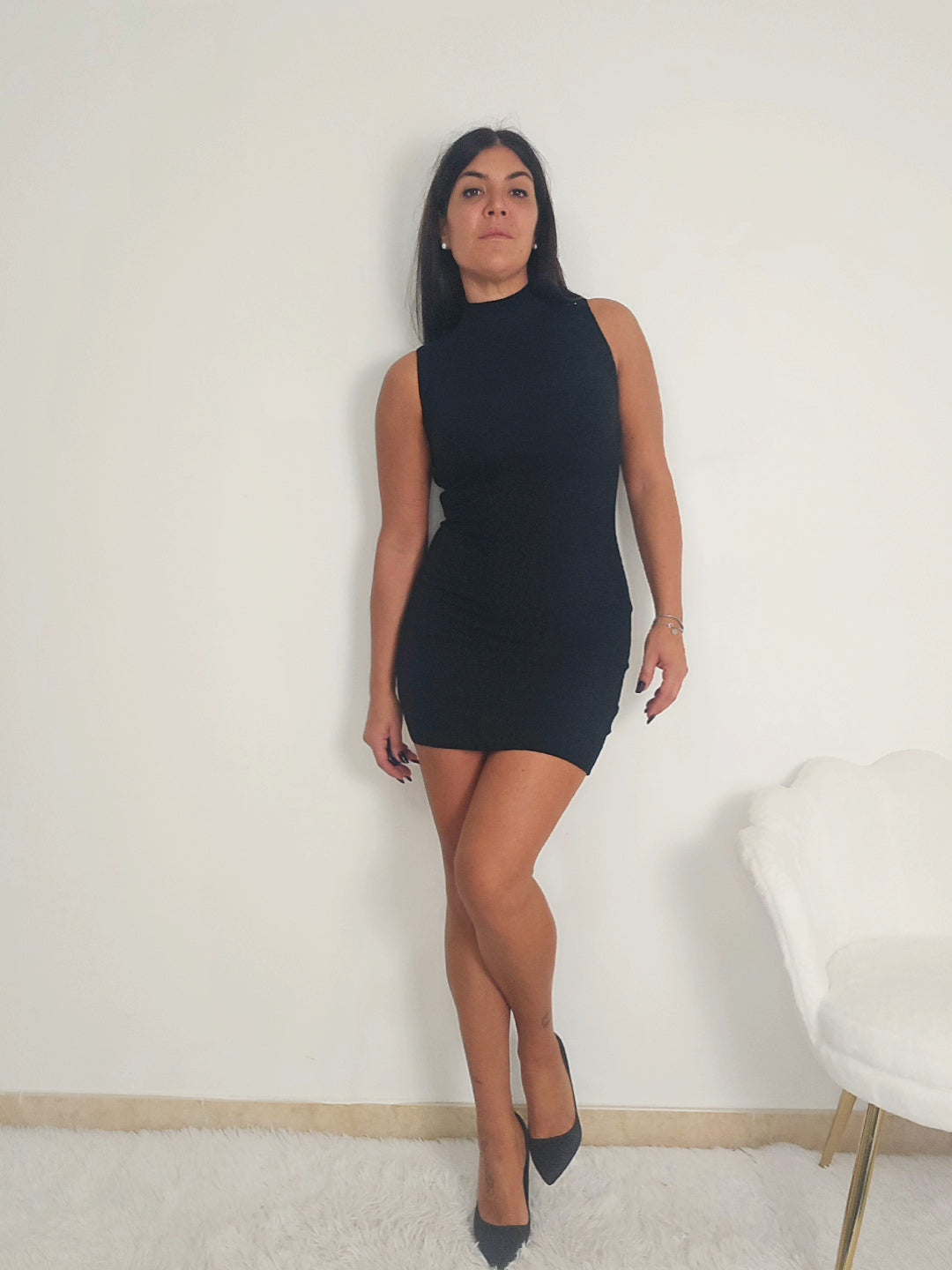 abito mini a costine